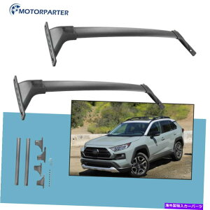 [tLA 19-20g^RAV4Ahx`[XLE 150lb}bNXubÑgbv[tbNNXo[ Top Roof Rack Cross Bars For 19-20 Toyota RAV4 Adventure XLE 150Lb Max Black
