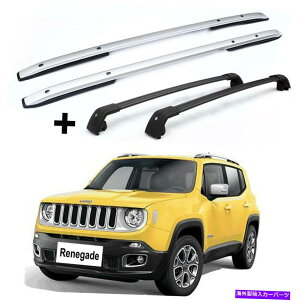 [tLA 4PCSNXo[NXTCh[[t[o[W[vlQ[h2015-2021ɃtBbg 4pcs crossbar cross side rail roof rail bar Fit for Jeep Renegade 2015-2021