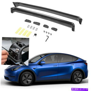 [tLA eXfY 2021 2022[tbNLA[2pcs̃bN\ȃNXo[tBbg Lockable Cross Bar fits for Tesla Model Y 2021 2022 Roof Rack Carrier Rails 2PCS