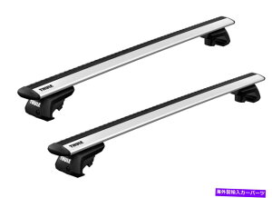 [tLA `[[tbN[7104 7112܂܂ȎԂ̂߂̃A~jESIԗXgQ Thule Roof Rack Rails 7104 7112 Aluminium Si for Various Car See Vehicle List