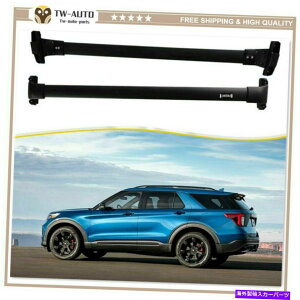 [tLA tH[hGNXv[[2020 2021A~jE[t[bNNXo[NXo[ɓK2PC 2Pcs Fit For Ford Explorer 2020 2021 Aluminum Roof Rail Rack Cross Bar Crossbar