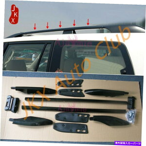 [tLA Lexus LX470 4700 1998-2007̍A~jE[tbN[וLAP Black Aluminum Roof Racks Rail Luggage Carrier p for Lexus LX470 4700 1998-2007