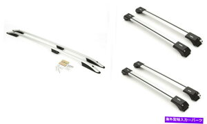 [tLA m[gtBbN2001-2014O{fBXCo[ɐݒ肳ꂽ[t[ƃNXo[ Roof rails and Cross Bars Set for Renault Trafic 2001-2014 Long Body Siver