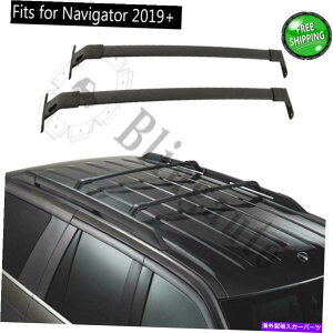 [tLA J[irQ[^[2019-2022[to[2PCA~jE[ɓKubNNXo[tBbg Black cross bar fits for Lincoln Navigator 2019-2022 roof bar 2pc aluminium rail