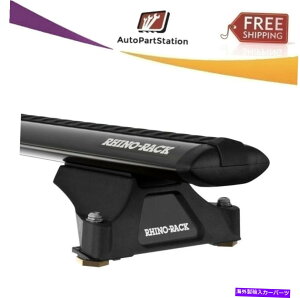 ���[�t�L�����A JA6207 RHINO���b�NVortex RLTP���[�t���b�N�V�X�e���u���b�N�G�N�X�v���[���[96-01 JA6207 Rhino Rack Vortex RLTP Roof Rack System Black For Explorer 96-01