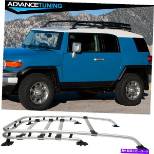 [tLA K07-14g^FJN[U[OEt@Ng[[tbNNXo[ - A~jE Fits 07-14 Toyota Fj Cruiser OE Factory Roof Rack & Cross Bar - Aluminum