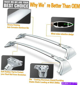 [tLA Highlander 2020 Xle Limited PlatinumɓKNdグNXo[[tbN Chrome Finishing crossbar Roof Rack fit for Highlander 2020 XLE Limited Platinum
