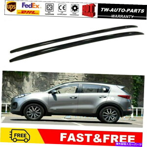 [tLA 2̃A~jE[t[bNTCh[o[KIA Sportage 2016-2020̃tBbg 2 Pieces Aluminum Roof Rail Racks Side Rail Bar Fits for KIA Sportage 2016-2020
