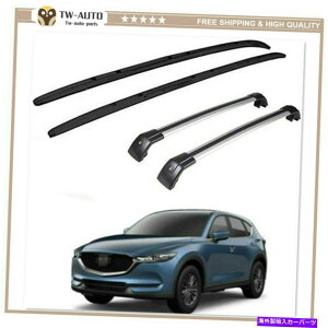 [tLA }c_CX-5 CX5 2017-2021[t[bNLANXo[NXo[ɓK4PC 4Pcs Fit for Mazda CX-5 CX5 2017-2021 Roof Rail Racks Carrier Cross Bar Crossbar