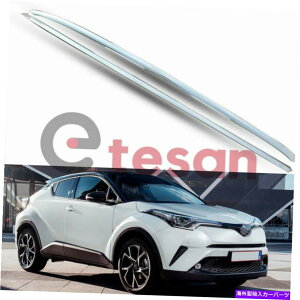 [tLA 2PCSA~jE[t[bNTCh[o[Vo[CHR CHR 2017-2020ɓKĂ܂ 2Pcs Aluminum Roof Rail Rack Side Rail Bar Silver Fit for CHR C-HR 2017-2020