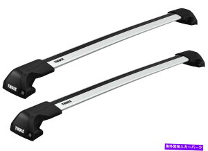 [tLA gD[[tbNGbW7205 7215 7214 145135z_VrbN̂߂̃A~jESI 12-2017 Thule Roof Rack Edge 7205 7215 7214 145135 Aluminium Si for Honda Civic 12-2017