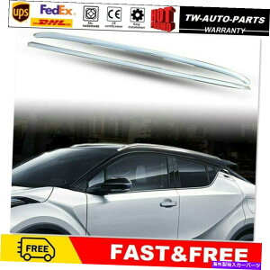[tLA 2PCSA~jE[t[bNTCh[o[-CHR CHR 2017-2020ɓKĂ܂ 2Pcs Aluminum Roof Rail Rack Side Rail Bar - Silver Fit for CHR C-HR 2017-2020
