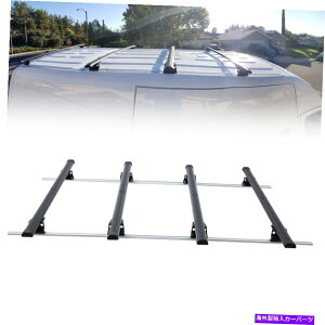 [tLA 144 "͂bN4o[Vo[W/2007-2018̃gbNw/ZfXxcXv^[ 144" Roof Ladder Rack 4 Bar Silver w/tracks For 2007-2018 Mercedes Benz Sprinter