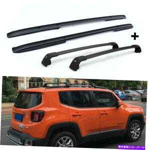 [tLA 4PCSNXo[NXTCh[[t[o[W[vlQ[h2015-2021ɃtBbg 4pcs crossbar cross side rail roof rail bar Fit for Jeep Renegade 2015-2021