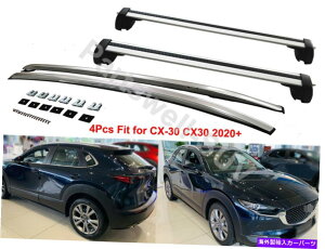 [tLA 4PCSNXo[NXTCh[[tbN[o[}c_CX-30 CX30 2020+ɓKĂ܂ 4pcs crossbar cross side rail roof rack rail bar Fit for Mazda CX-30 CX30 2020+