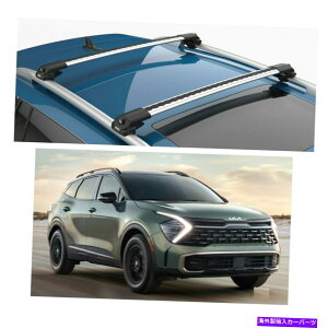 ���[�t�L�����A Turtle Air1���[�t���b�N�AKia Sportage X 2023��2 PCS�N���X�o�[�V���o�[�J���[ Turtle Air1 Roof Rack, 2 Pcs Cross Bar Silver Color for Kia Sportage X 2023�y���s�A���i�z