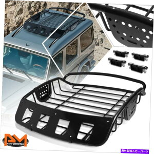 ���[�t�L�����A ���j�o�[�T���p�E�_�[�R�[�e�B���O���ꂽ�N�����v�I�����[�t���b�N�N���X�o�[�ݕ��o�X�P�b�g�ו��L�����A Universal Powdercoated Clamp-On Roof Rack Crossbars Cargo Basket Luggage Carrier�y��