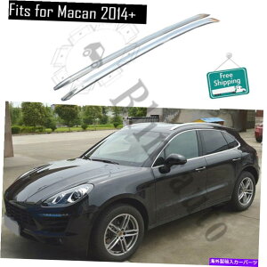 [tLA |VF}JS^[{2014-2021Vo[[t[o[2PCS̃[tbNtBbg Roof rack fits for Porsche Macan S Turbo 2014-2021 Silver roof rails bar 2pcs