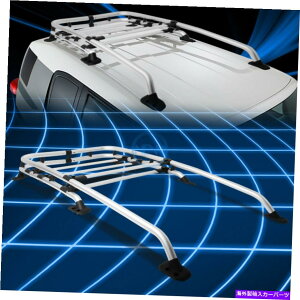 [tLA 2007-2014 FJN[U[̃Vo[OEX^C[tbN[ݕוLA Silver OE Style Roof Rack Rail Cargo Baggage Carrier for 2007-2014 FJ Cruiser