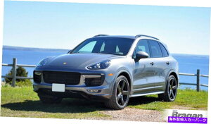 [tLA |VFJCGk2011- 2017A~jE - ubNɍTCh[t[bNo[ Side Roof Rails Rack Bars To Fit Porsche Cayenne 2011 - 2017 Aluminium - BLACK