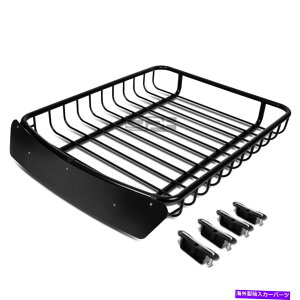 [tLA 51 "x40"X`[[tbNݕוLAoXPbg+̃tFAO/ftN^[ubN 51"X40"STEEL ROOF RACK CARGO LUGGAGE CARRIER BASKET+WIND FAIRING/DEFLECTOR BLACK