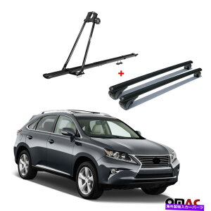 [tLA oCNLA[t}EgbN +NXo[NTXRX350 2010-2015pubNZbg Bike Carrier Roof Mount Rack + Cross Bars Black Set For Lexus RX350 2010-2015