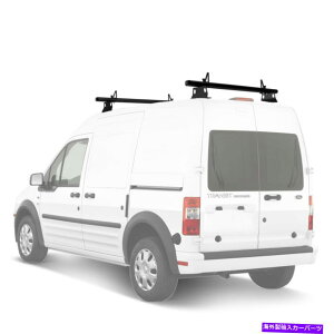 [tLA Ford Transit Connect Aluminium 2 Bar 60 "Van Roof Rack Camper Black Fits Ford Transit Connect Aluminum 2 Bar 60" Van Roof Rack Cap Camper Black