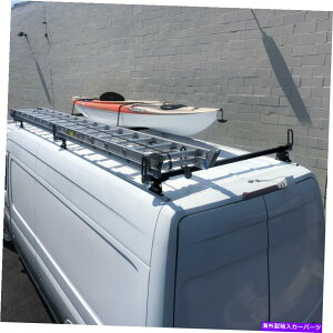 [tLA 3 bar gfy͂[tbNtBbgZfX/_bWXv^[07InC[tGNXg[ubN 3 Bar GFY ladder roof rack Fit Mercedes/Dodge Sprinter 07-On High Roof EXT black