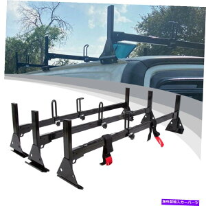 [tLA ͂[tbNX`[ubNbNtBbgV{[GNXvXtTCYo3o[1996-22 Ladder Roof Racks Steel Black Rack Fits Chevy Express Fullsize Van 3 bar 1996-22