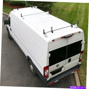 [tLA wr[f[eB[3o[_[[tbNtBbgFv}X^[nC[t Heavy Duty 3 Bar ladder roof rack Fits: RAM ProMaster High Roof all years