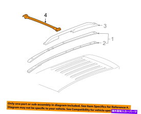 ルーフキャリア ポンティアックGM OEM 06-09トレントルーフラックレール荷物キャリア - クロスレール25778987 Pontiac GM OEM 06-09 Torrent Roof Rack Rail Luggage Carrier-Cross Rail 25778987