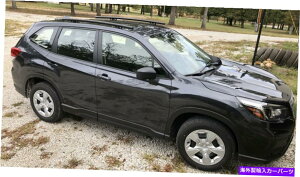 ルーフキャリア 2022スバルフォレスターベース、SSDサイドルーフレール、ラック、ブラックパウダーコートに適合する Fits 2022 Subaru Forester Base, SSD Side Roof Rails, Rack, Black Powder Coat