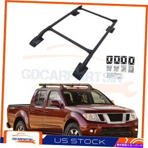 [tLA 2005N2014N̓YteBÃTX^C̃[tbNTCh[NXo[oXPbg SHARK STYLE ROOF RACK SIDE RAILS CROSS BAR BASKET FOR 2005-2014 Nissan Frontier