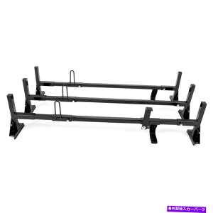 [tLA _[[tbNNXo[X`[tTCYo3o[ubNtH[hE150 E250 Ladder Roof Rack Cross Member Steel Fullsize Van 3 bar Black For FORD E150 E250