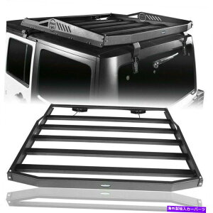 [tLA 07-18O[W[vjk2LEDCgtn[tו[tbNLA Back Half Luggage Roof Rack Carrier w/ Two LED Lights For 07-18 Wrangler Jeep JK