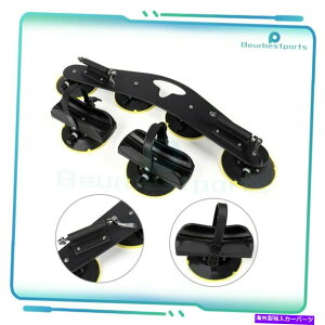 [tLA 1Setjo[T2oCNzݕgbv[tbNNCbNCXg[A~jE 1set Universal 2-Bike Suction Cargo top Roof Rack Quick Installation aluminum