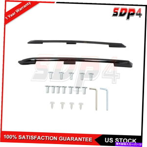 [tLA g^pX|[gݕp2PCgbv[tbNNXo[ubN[וLA 2pc Top Roof Rack Cross Bar Black Rail Luggage Carrier For TOYOTA PASSPORT Cargo