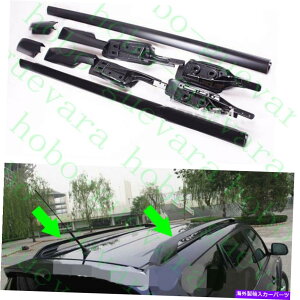 [tLA 1ZbgJ[ubN[t[bNווLAo[g^RAV4 2006-2012 1Set Car Black Roof Rails Rack Luggage Carrier Bars for Toyota Rav4 2006-2012