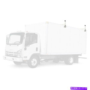 [tLA L[u /{bNXgbN /͂܂ꂽg[[2PCzCgTCh_[bN63 "-66" Cube/Box Truck / Enclosed Trailer 2pc White Side Mount Ladder Rack 63"-66" HIGH