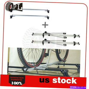 [tLA jo[TVFr[_bWtH[hz_NXo[]ԃZbg̃[tbNו Roof Rack Baggage For Universal Chevy Dodge Ford Honda CrossBar & Bicycle set