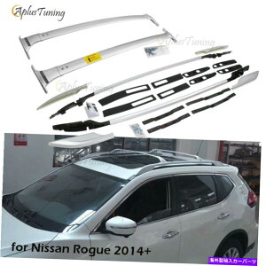 ���[�t�L�����A 2PCS�N���X�o�[ + 2PCS���[�t���b�N���[���t�B�b�g���Y���[�O2014- 2020���x�ȃ��b�N 2pcs Cross Bars + 2pcs Roof Rack Rails Fit Nissan Rogue 2014- 2020 Advanced Rack�y���s�A���i�z