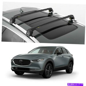 ���[�t�L�����A 2��PC�A�^�[�g���u���b�N�G�A2���[�t���[�����b�N�}�c�_CX-30 2020-2023�p�N���X�o�[ 2 PCS, Turtle Black Air 2 Roof Rail Racks Cross Bars for Mazda CX-30 2020-2023�y���s�A���i�z