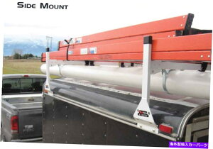 [tLA L[u /{bNXgbN /͂܂ꂽg[[3PCzCggbv}Eg_[bN63 "-66" Cube/Box Truck / Enclosed Trailer 3pc White TOP Mount Ladder Rack 63" - 66"