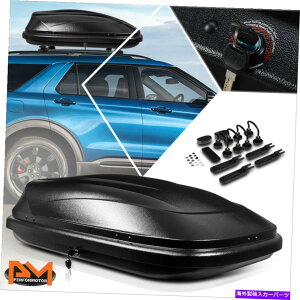 [tLA jo[TNXo[[tbN}EgꂽוLAݕۊǃ{bNXt Universal Crossbar Roof Rack Mounted Luggage Carrier Cargo Storage Box w/Keys