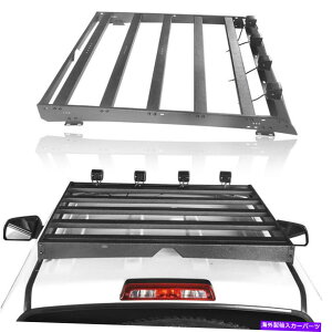[tLA g^ch2014-2021 4hA4{LEDX|bgCgt[tbNוLA Roof Rack Baggage Carrier w/4x LED Spotlights For Toyota Tundra 2014-2021 4 door