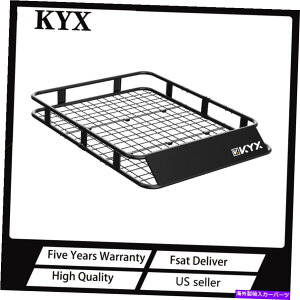 [tLA 63 "jo[T[tbNtgݕSUVgbvוLAoXPbgz_[ 63"Universal Roof Rack w/Extension Cargo SUV Top Luggage Carrier Basket Holder