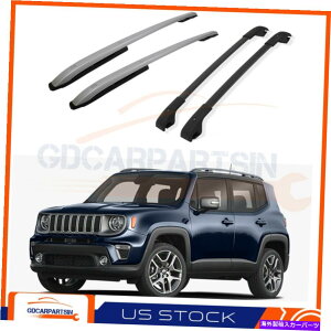 [tLA [tbNNXo[̓W[vlQ[h2015-2020TCh[4PCSA~jEݕɓK܂ Roof Rack Cross Bars Fits Jeep Renegade 2015-2020 Side Rails 4Pcs Aluminum Cargo