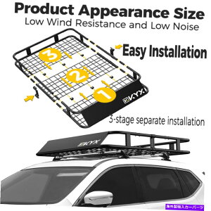 [tLA gbv[tbNݕוz_[LAoXPbgSUVBMW Teep Universal TOP Roof Rack Cargo Luggage Holder Carrier Basket for SUV Car Bmw Teep Universal