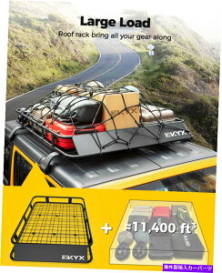 [tLA SUVוLAoXPbgz_[sp̃jo[T[tbNGNXeVJ[S Universal Roof Rack Extension Cargo for SUV Luggage Carrier Basket Holder Travel