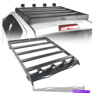 [tLA eNX`ubNX`[[tJ[SbN[o[oXPbgtBbg14-21chN[}bNX Textured Black Steel Roof Cargo Rack Rail Bar Basket Fit 14-21 Tundra Crewmax